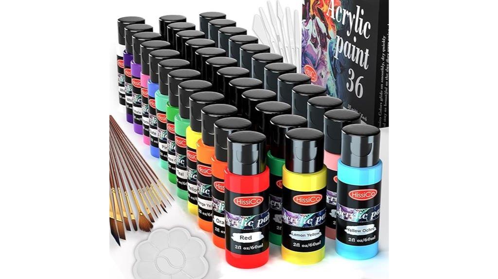 comprehensive acrylic paint kit