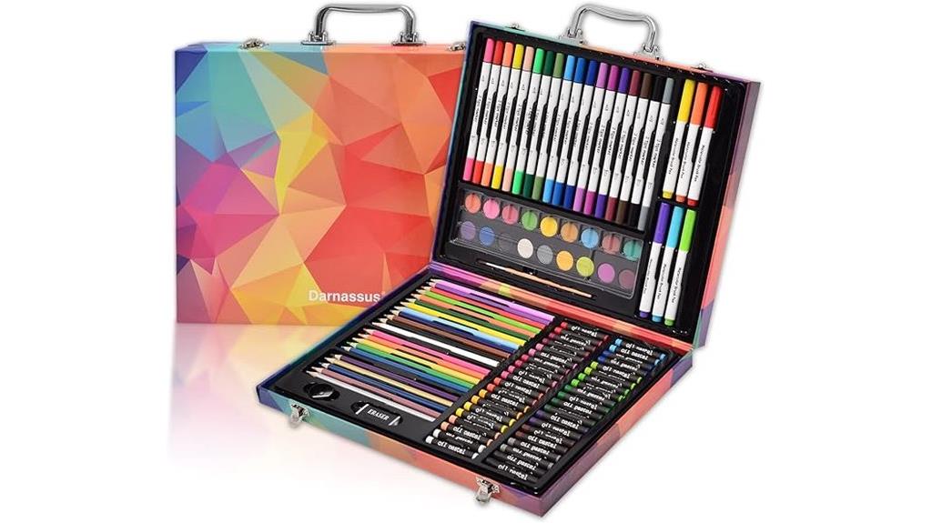 comprehensive art supplies case