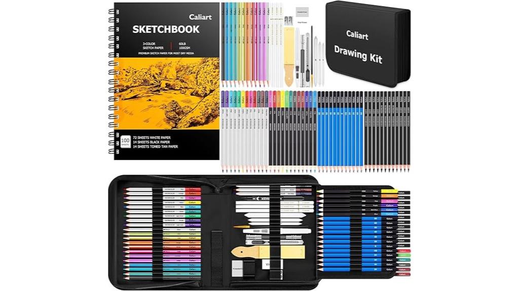 comprehensive sketching art kit
