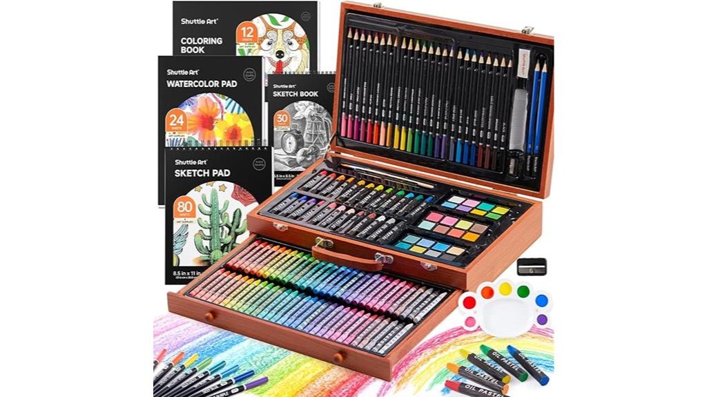 comprehensive wooden art kit