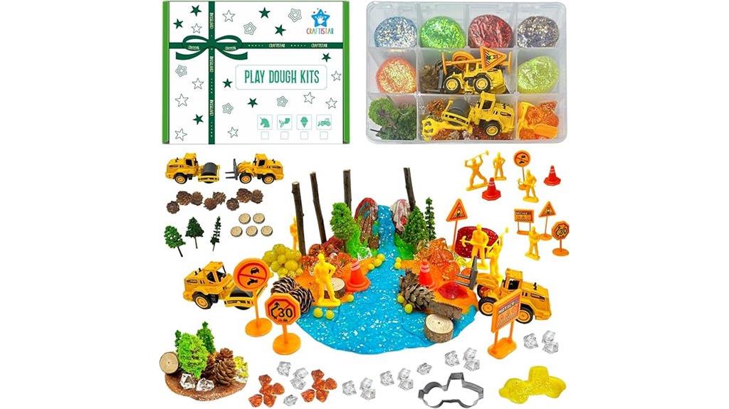 construction sensory dough kit
