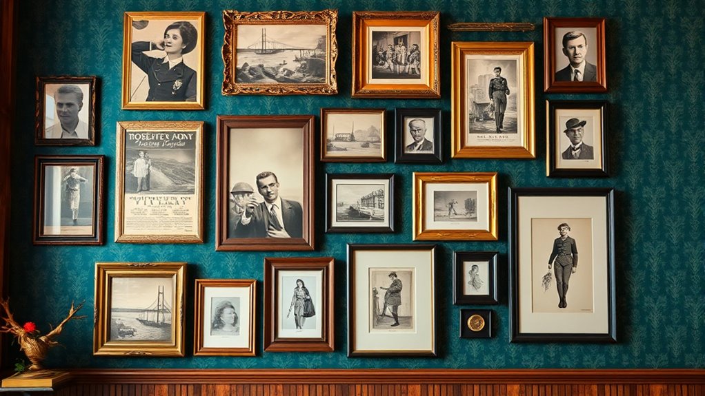create dynamic vintage gallery wall