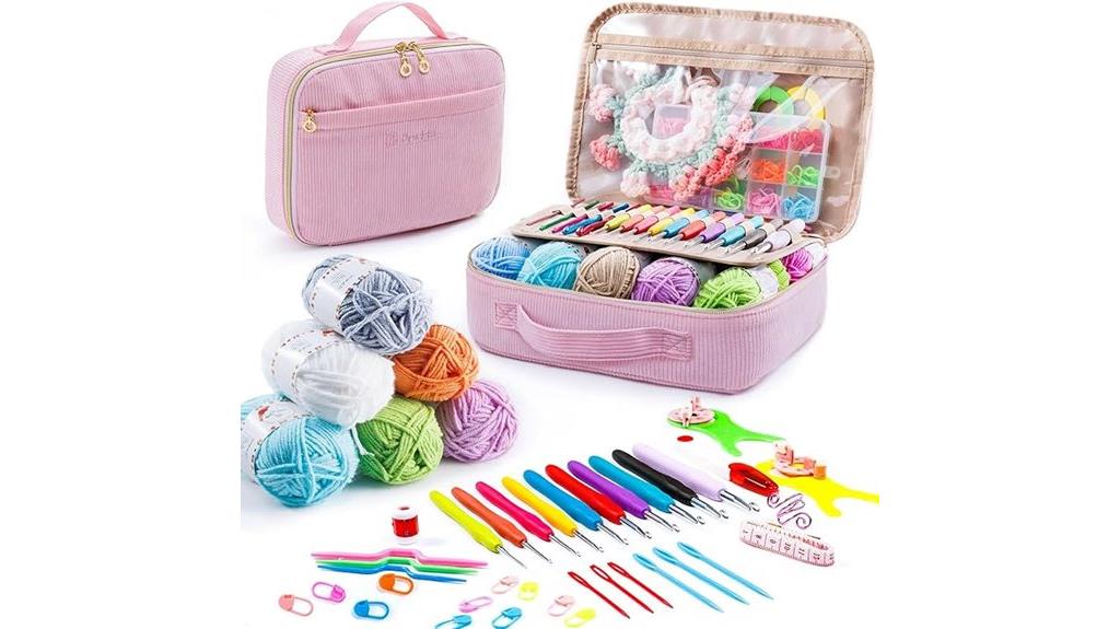 crochet kit with storage