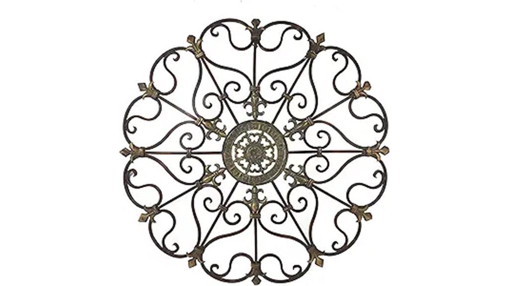 decorative metal scroll wall
