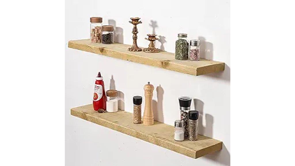 decorative wall floating shelves