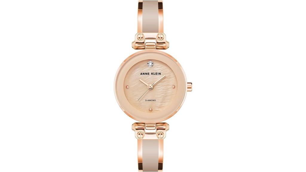 diamond dial bangle watch