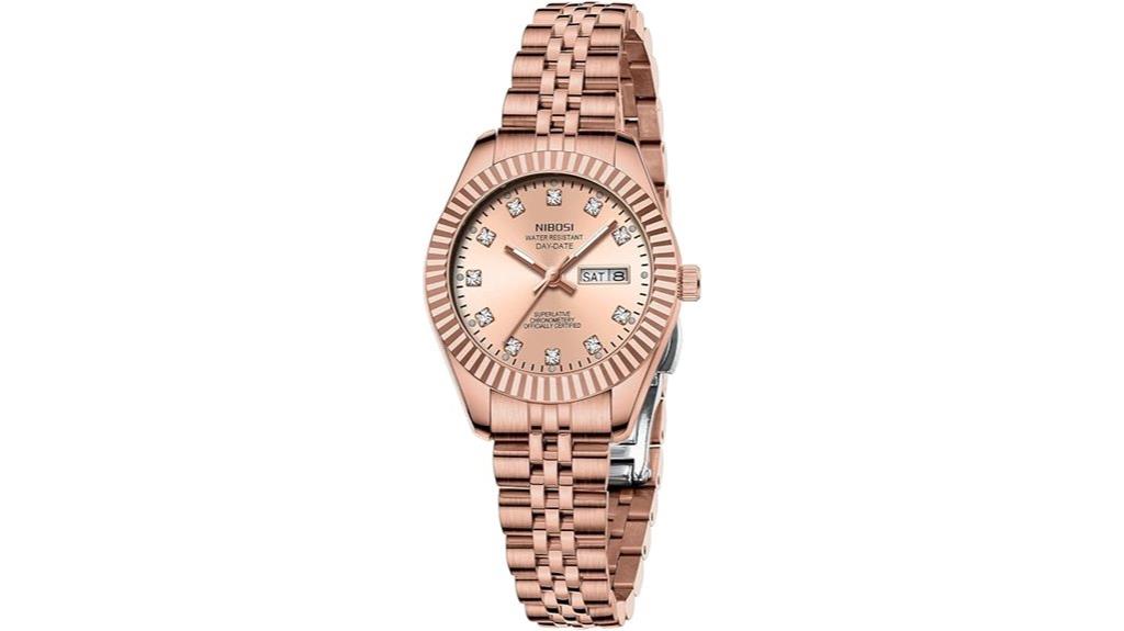 diamonds luminous dial quartz