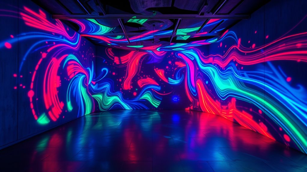 digital projection enhancing immersive visuals