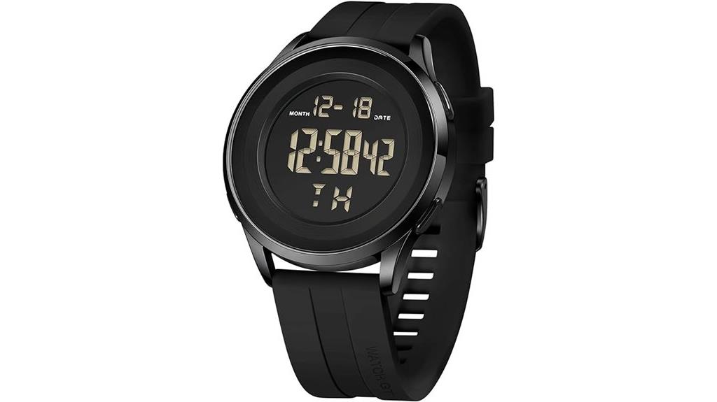 digital waterproof military watch