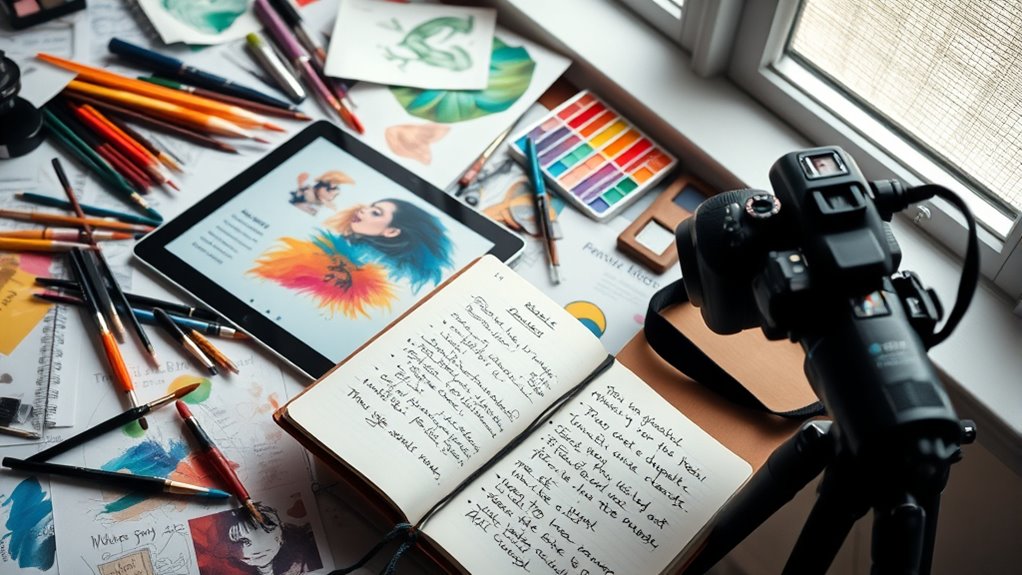 documenting creative development progress