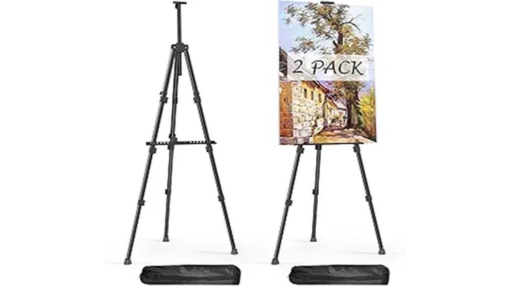 double pack art easels