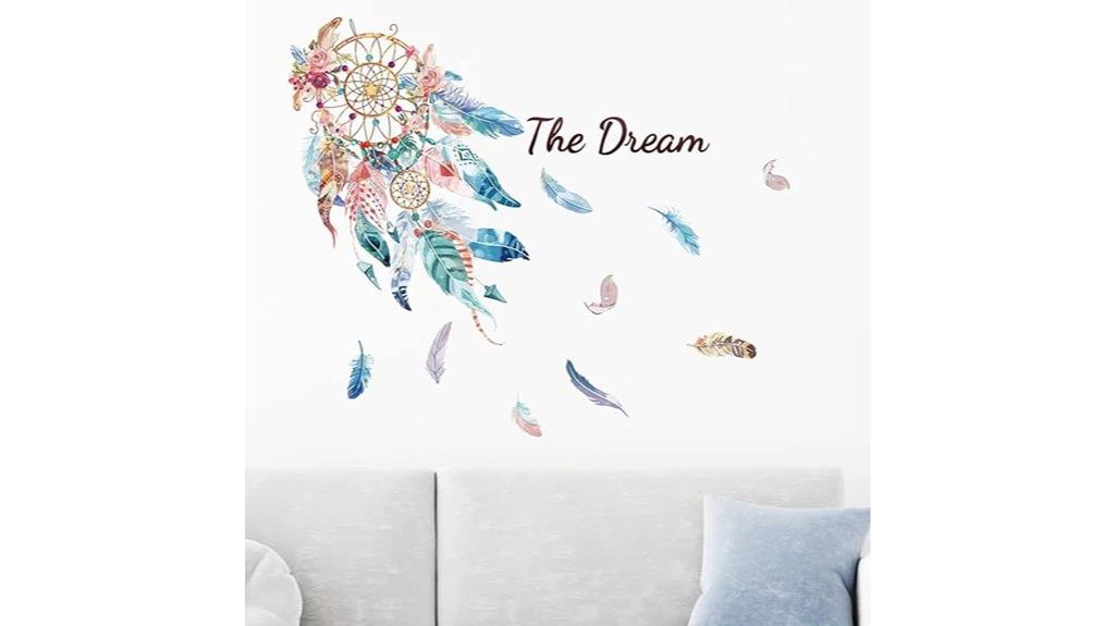 dream catcher feather wall stickers