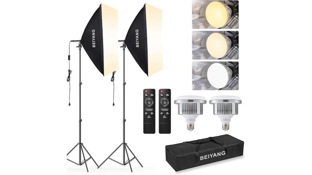 dual 20x28 softboxes kit
