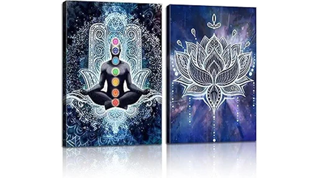 dual chakra wall art