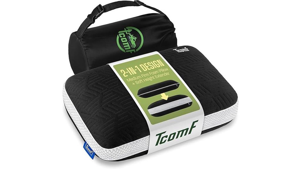 dual cover memory foam pillow