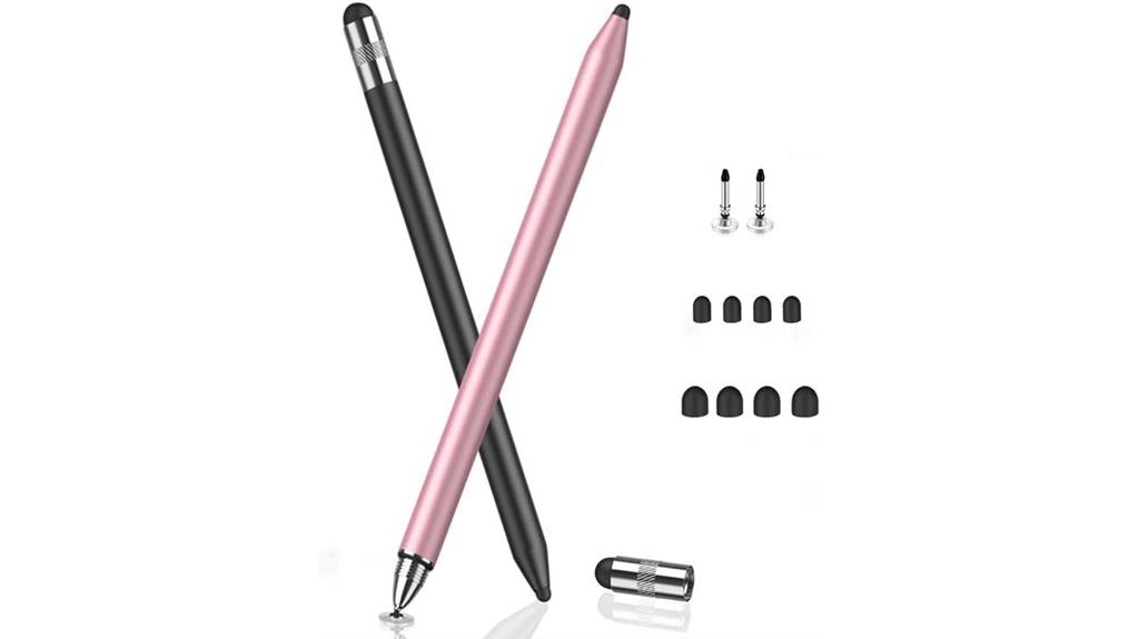 dual pack touch screen styluses
