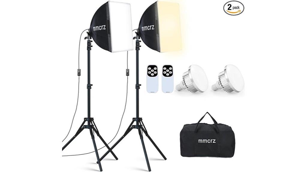 dual softbox lighting set