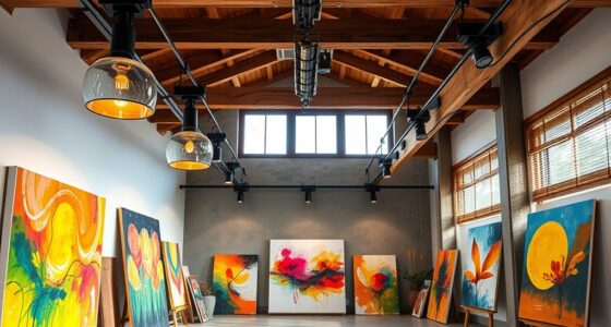 eco friendly art studio lighting