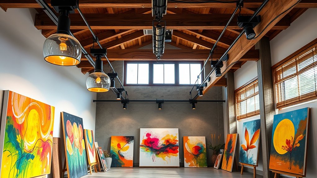 eco friendly art studio lighting