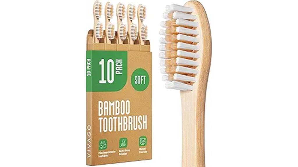 eco friendly bamboo toothbrush pack