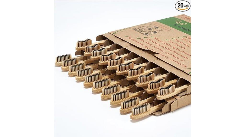 eco friendly bamboo toothbrush set