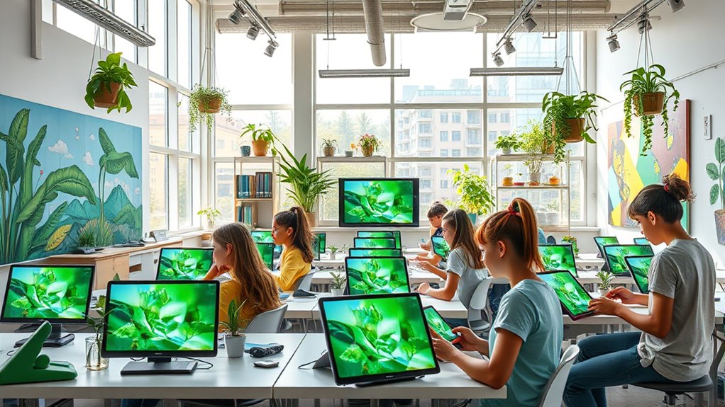 eco friendly digital art education