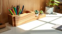 eco friendly wooden art organizers