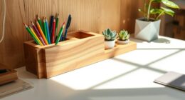 eco friendly wooden art organizers