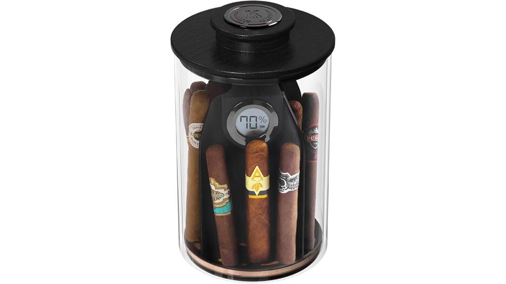 elegant cylindor humidor features