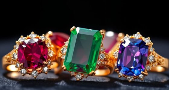 elegant gemstone cocktail jewelry