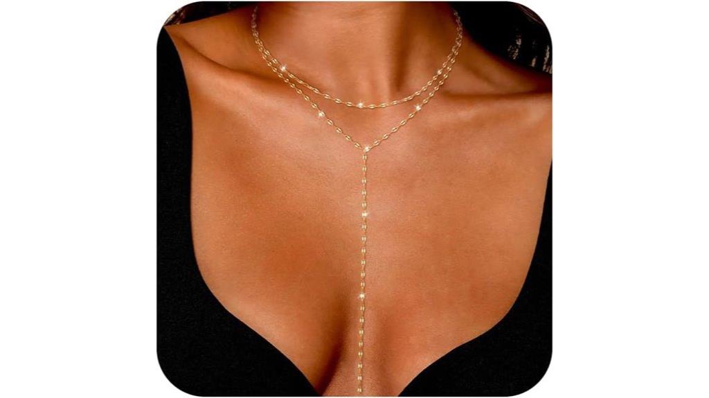 elegant gold chain necklace