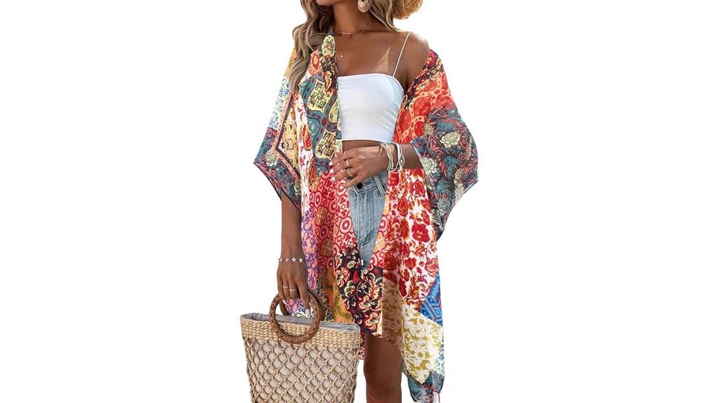 elegant summer kimono coverup