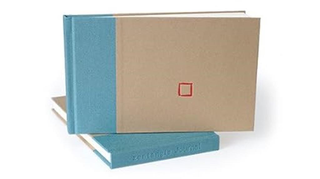 empty artistic notebook cover