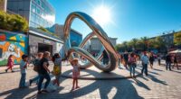engaging urban art installations