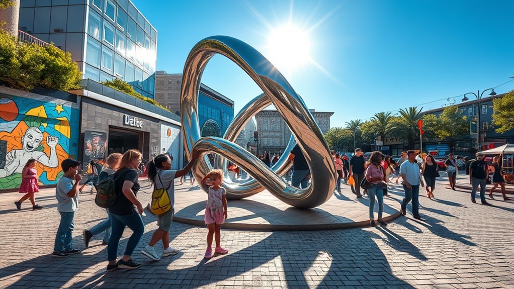engaging urban art installations