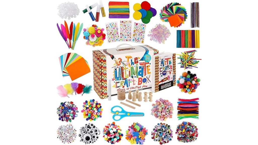 extensive kids craft supplies