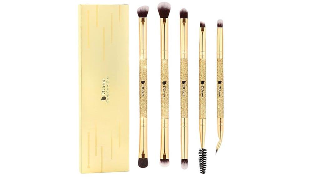 five piece eyeshadow brush set