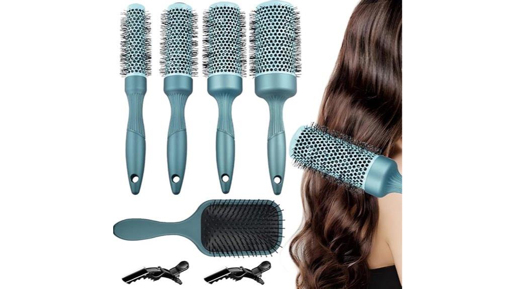 five piece round brush set