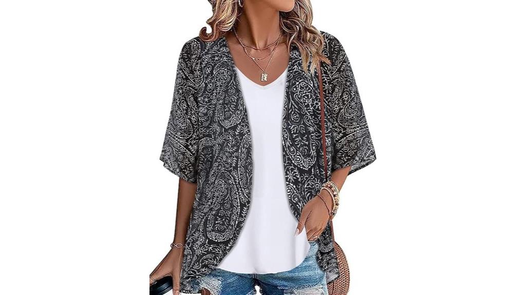 floral chiffon kimono cover