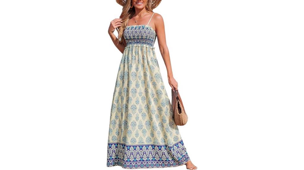 floral smocked summer dress