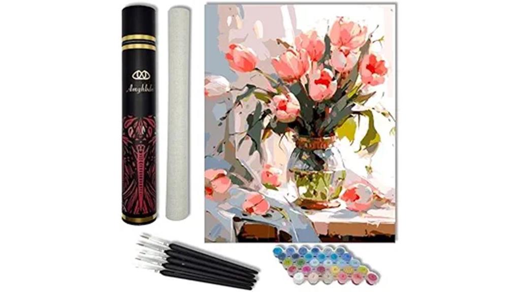 flower paint by numbers