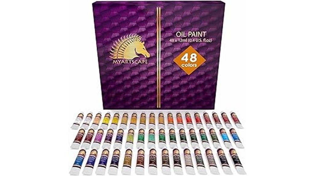 forty eight tubes artist oil