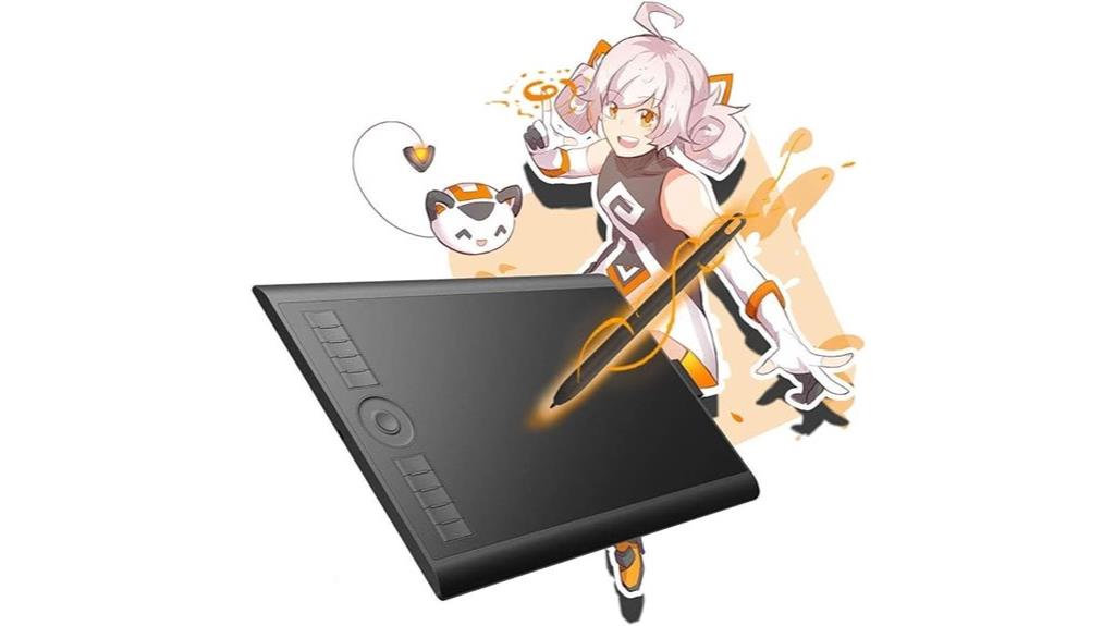 gaomon m10k stylus tablet