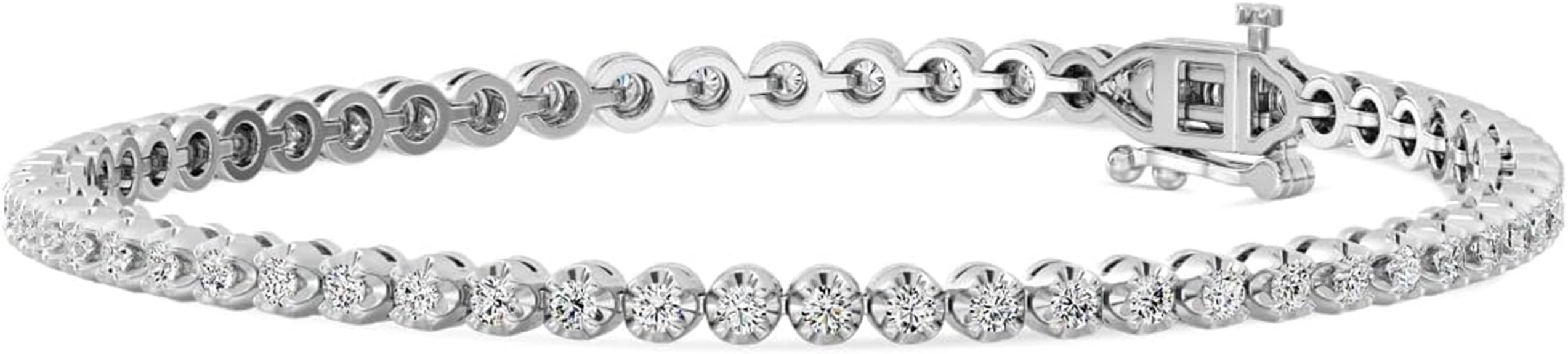 gilded lab diamond bracelet