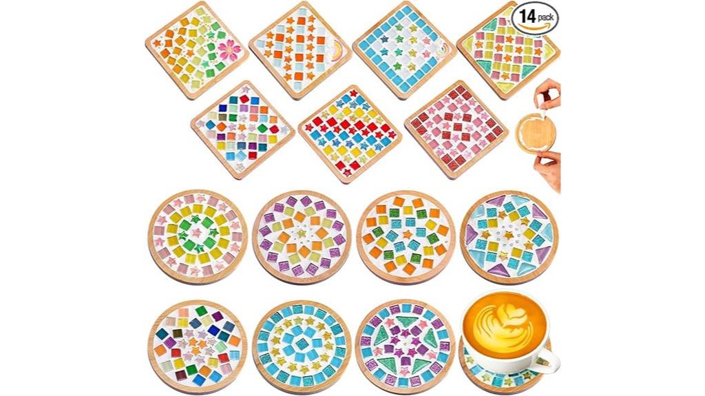 glass mosaic tile sets