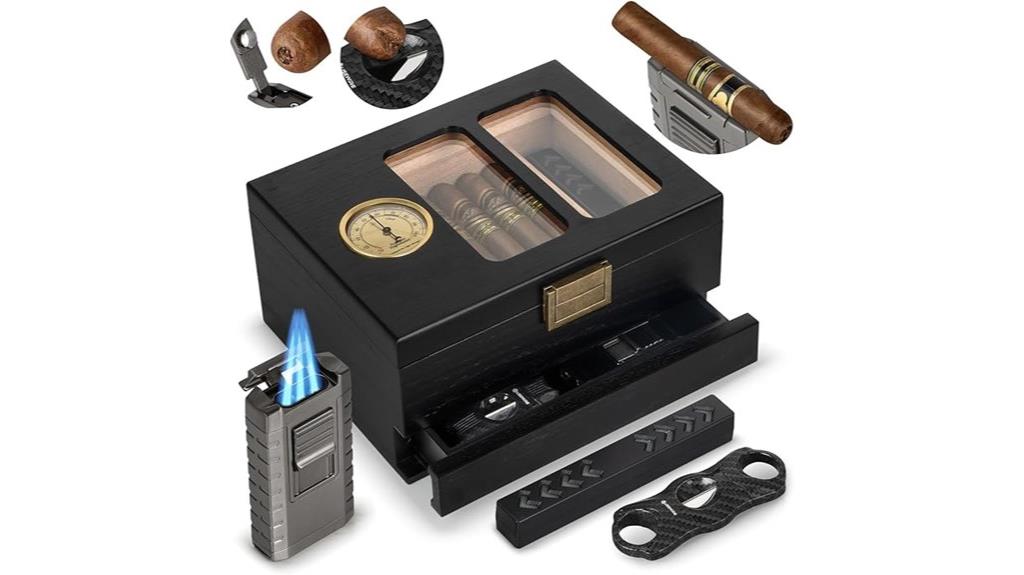 glass topped cigar humidor