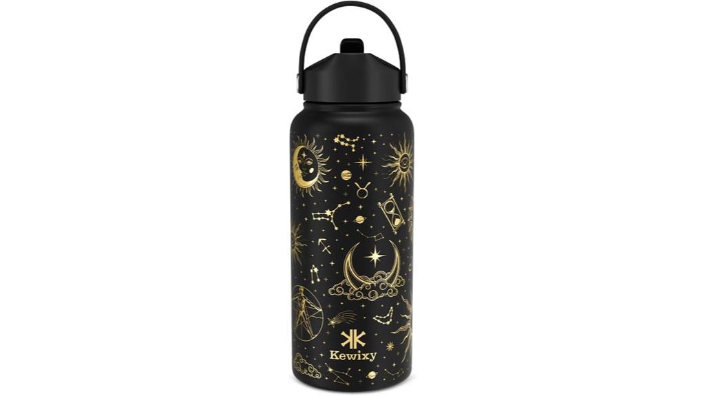 golden sparkle insulated bottle