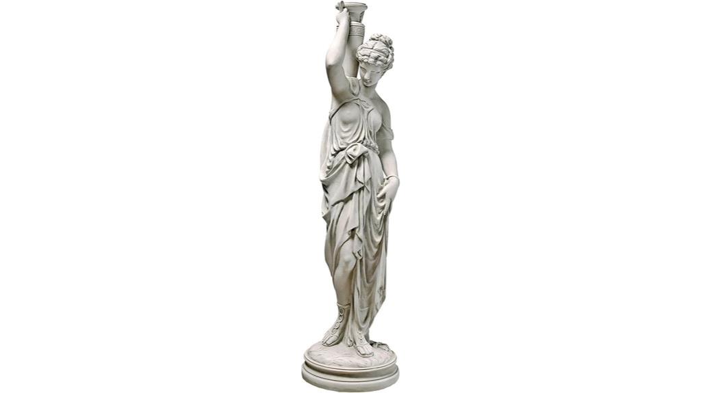 greek water woman statue