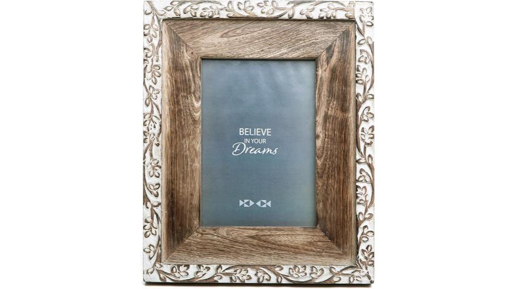 hand carved mango wood frame