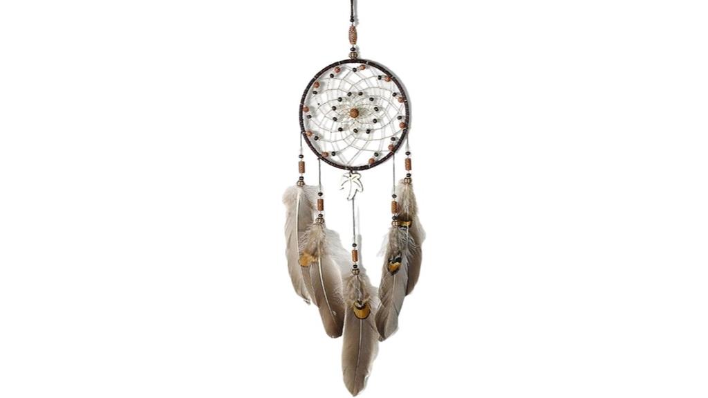hand woven feather dream catcher